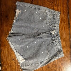 Kittenish Light Blue Denim Shorts
